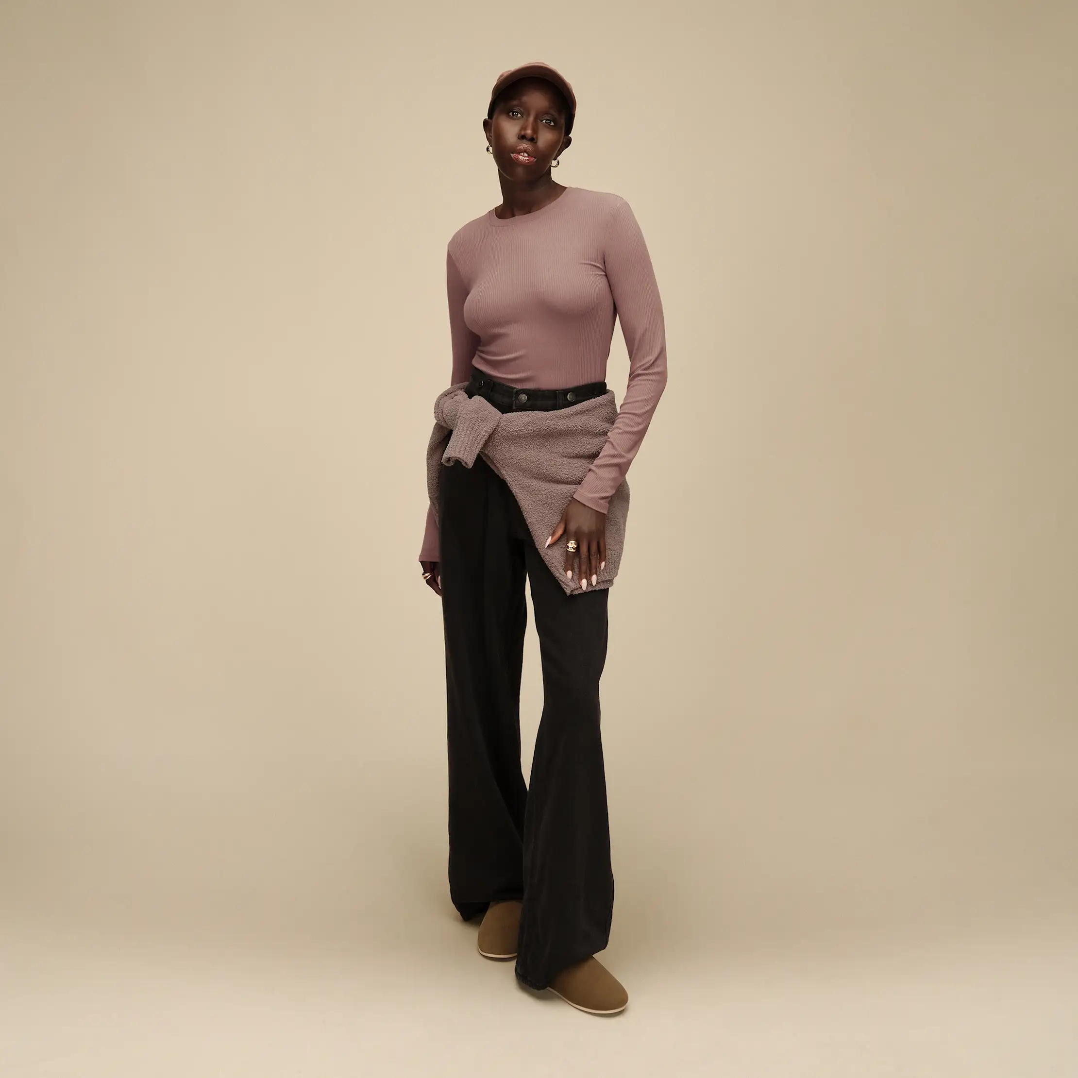 Women's Aidelene Long Sleeve Rib Tee - Image 6